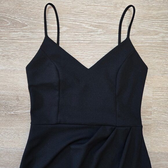 Lulus Mini Short Sleeveless Dress Size Small Stretch Black Bodycon LBD - Picture 4 of 16